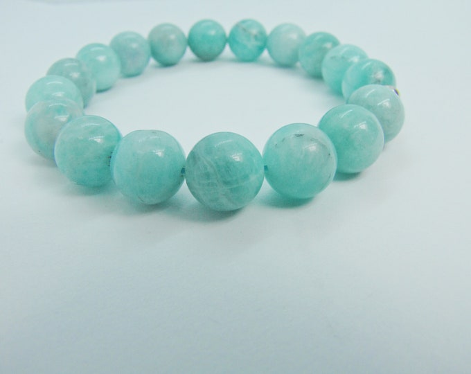 AAA Natural Blue Amazonite  10 mm bracelet