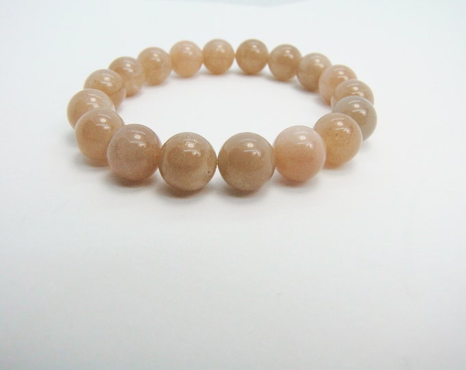 AAA Natural Sunstone bracelet 10 mm bead