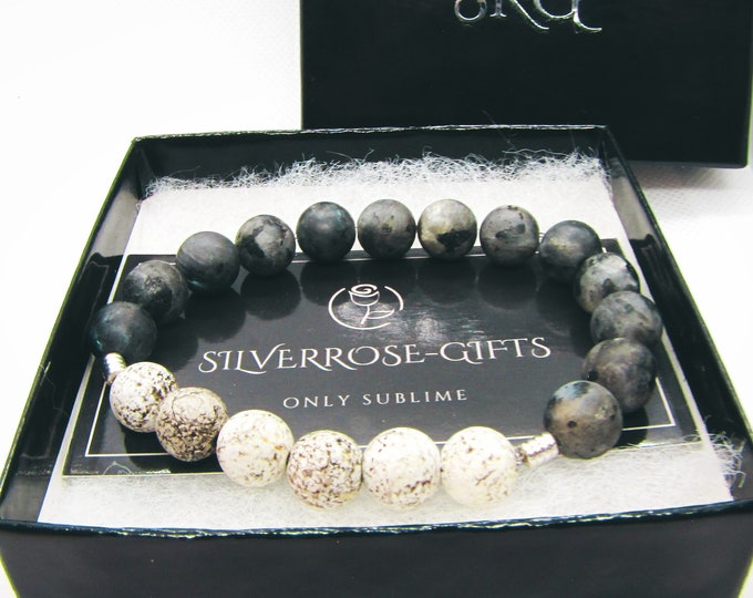 10 mm River Stone Bead Bracelet