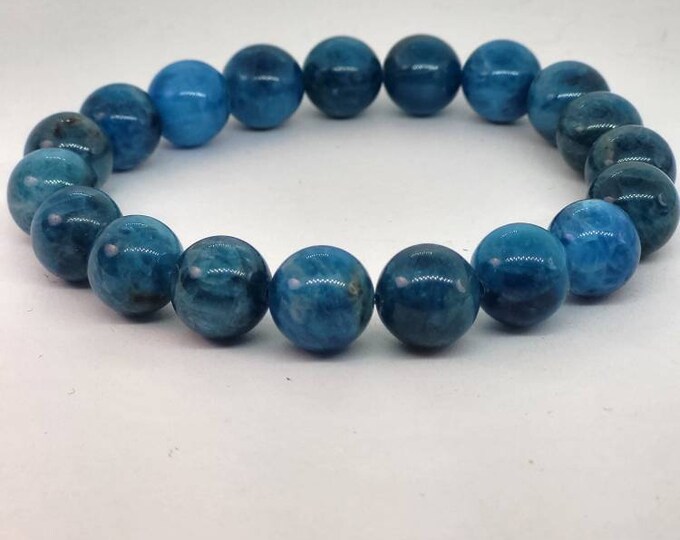 AAA + Apatite bracelet, 10 mm bead