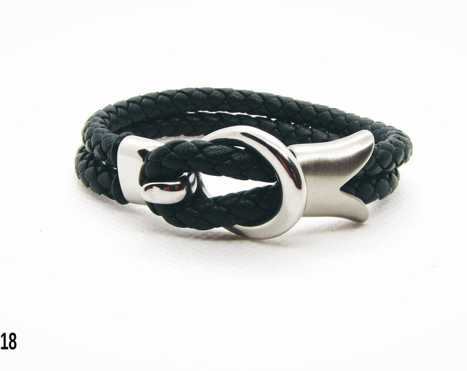 Leather Hook Bracelet