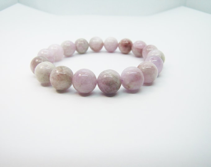 Genuine  Purple Kunzite 10 mm bead bracelet
