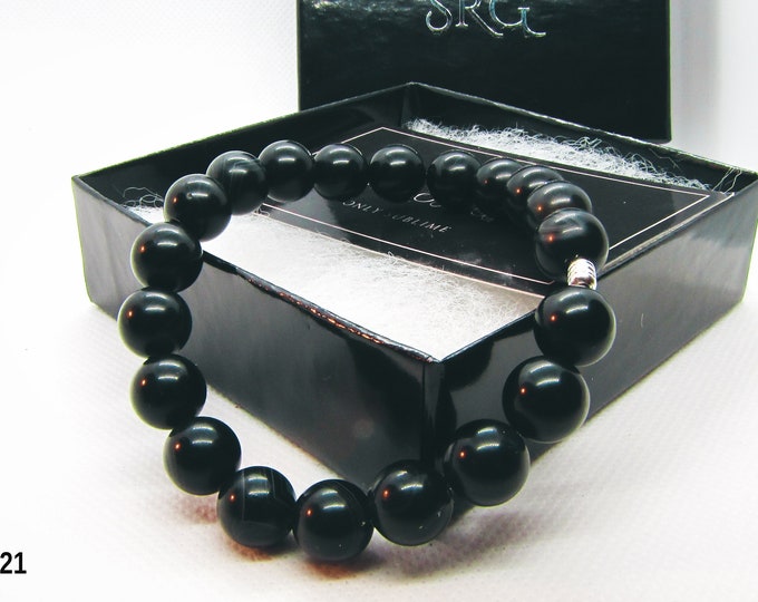 Matte natural stone Onyx bracelet