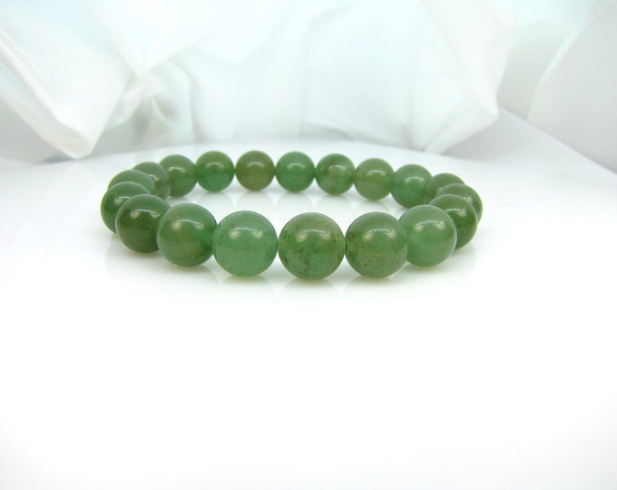Natural Adventurine Bracelet 10 mm bead.
