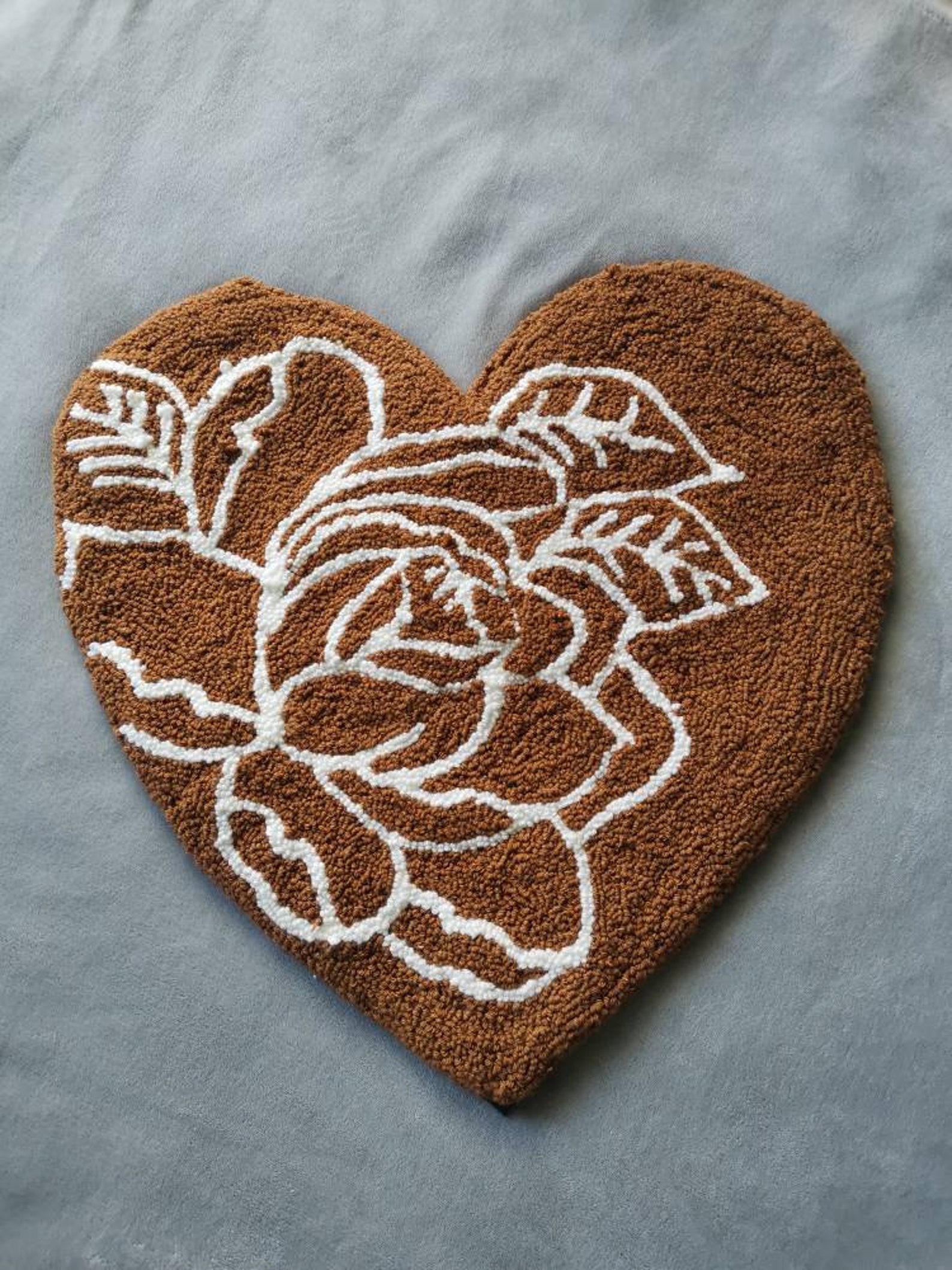 Heart Shape Handmade Rug Valentine's Series Etsy