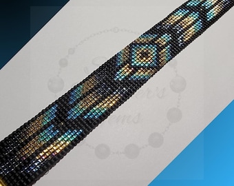 Gleaming Spirits - Handmade Miyuki Delica Beaded Bracelet | Loom Woven Jewelry