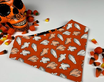 Candy Corn Ghost Reversible Pet Bandana