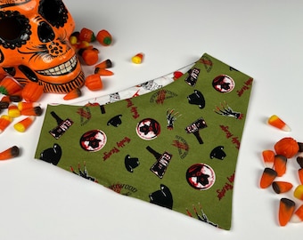 Horror Movie Reversible Pet Bandana