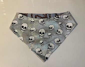 Skulls & Snakes Reversible Pet Bandana