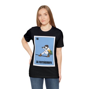La Fotografa Mexikanische Loteria Unisex T-Shirt / La Fotografa Mexikanische Bingo Shirt / Fotograf Lotterie T-Shirt