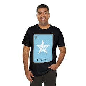 La Estrella Mexikanisches Loteria Unisex T-Shirt / La Estrella Mexikanisches Bingo Shirt / Die Stern Loteria Karte