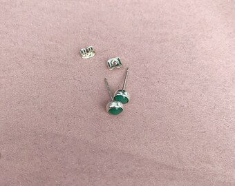 Orecchini Sterling Silver Stud - Aventurine