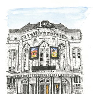 The Broadway Theatre, Catford. A5 Giclée print