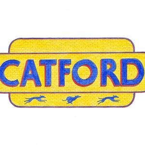 Vier Catford. A3 Giclée-print
