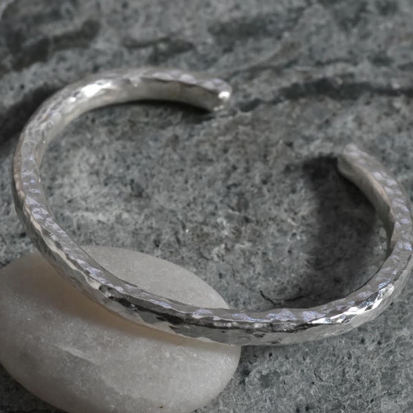 Hammered Metal Bracelet Etsy