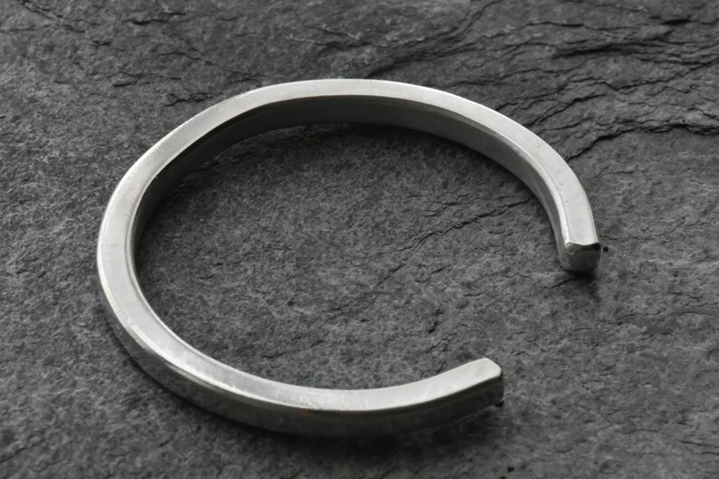 Full One Troy Ounce Pure Silver Cuff, 1toz Solid Bracelet Handmade by