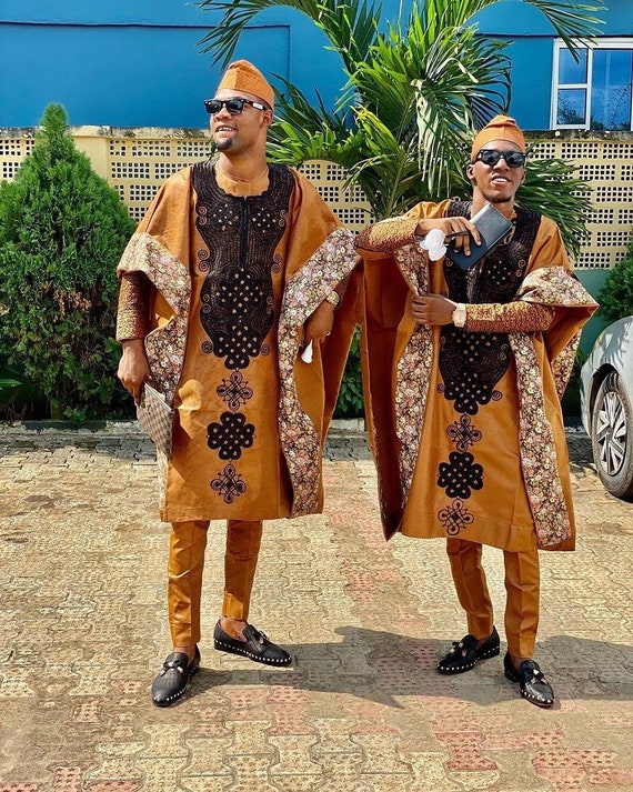 AGBADA AGBADA for Men African AGBADA African Wedding Suit African Men s Clothing Groomsmen Suit Groom s Suit African Men s Wear Suit Etsy Norway