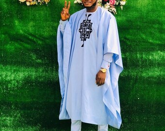 AGBADA, African AGBADA, AGBADA for men, African men's clothing, African wedding suit, Groomsmen suit, Groom's suit, African men's wear, suit