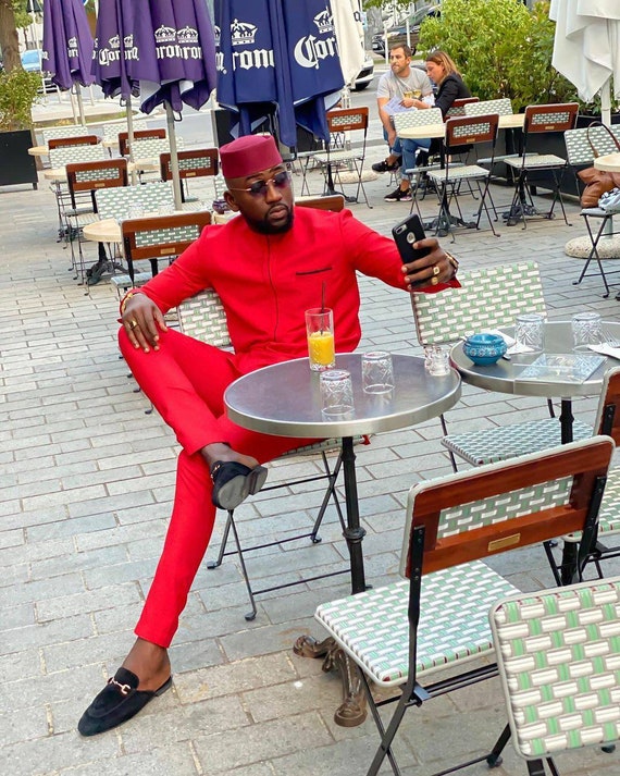 African Wedding Suit USA, Groomsmen Suit USA, African Men's Wear