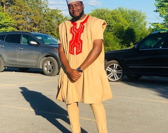 AGBADA, AGBADA for men, African AGBADA, African wedding suit, African men's wear, Groomsmen suit, Groom's suit, African men's clothing, suit