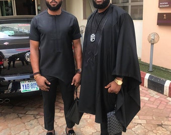 African AGBADA, African wedding suit, AGBADA for men, AGBADA, Groomsmen suit, Groom's suit, men's traditional wear, men's wear, men's suit