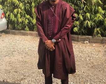 AGBADA para hombre, africano, ropa africana para hombre, traje de boda africano, vestimenta africana para hombre, traje para padrinos de boda, ENVÍO GRATIS