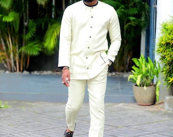 African men's wear, African men's clothing, African men's attire, African men's suit, African wedding suit, Groomsmen suit, FREE SHIPPING