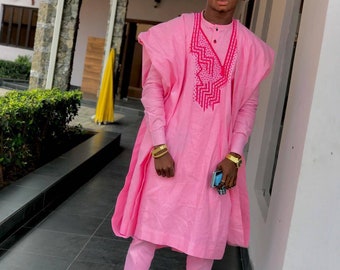 AGBADA, African AGBADa for men, African wedding suit, African men's suit, Bespoke wedding Suit, Dashiki men suit, Groom suit, FREE SHIPPING