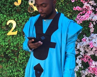 AGBADA, AGBADA for men, African AGBADA, African men's clothing, African wedding suit, African men's wear, Groomsmen suit, Groom's suit, suit