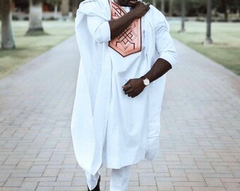 Agbada for men, African wedding suit USA, Groomsmen suit USA, Groom's suit, traditional wedding suit, Agbada, African Agbada, men's clothing