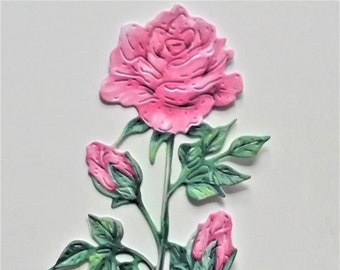 die cut roses, Carnation Crafts, pink roses