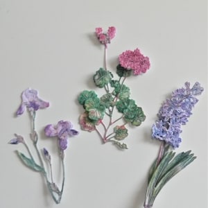 Im Bereich Blumen Stanzteile für Kartenherstellung und Scrapbooking Papierblumen, Wildblumen Stanzteile