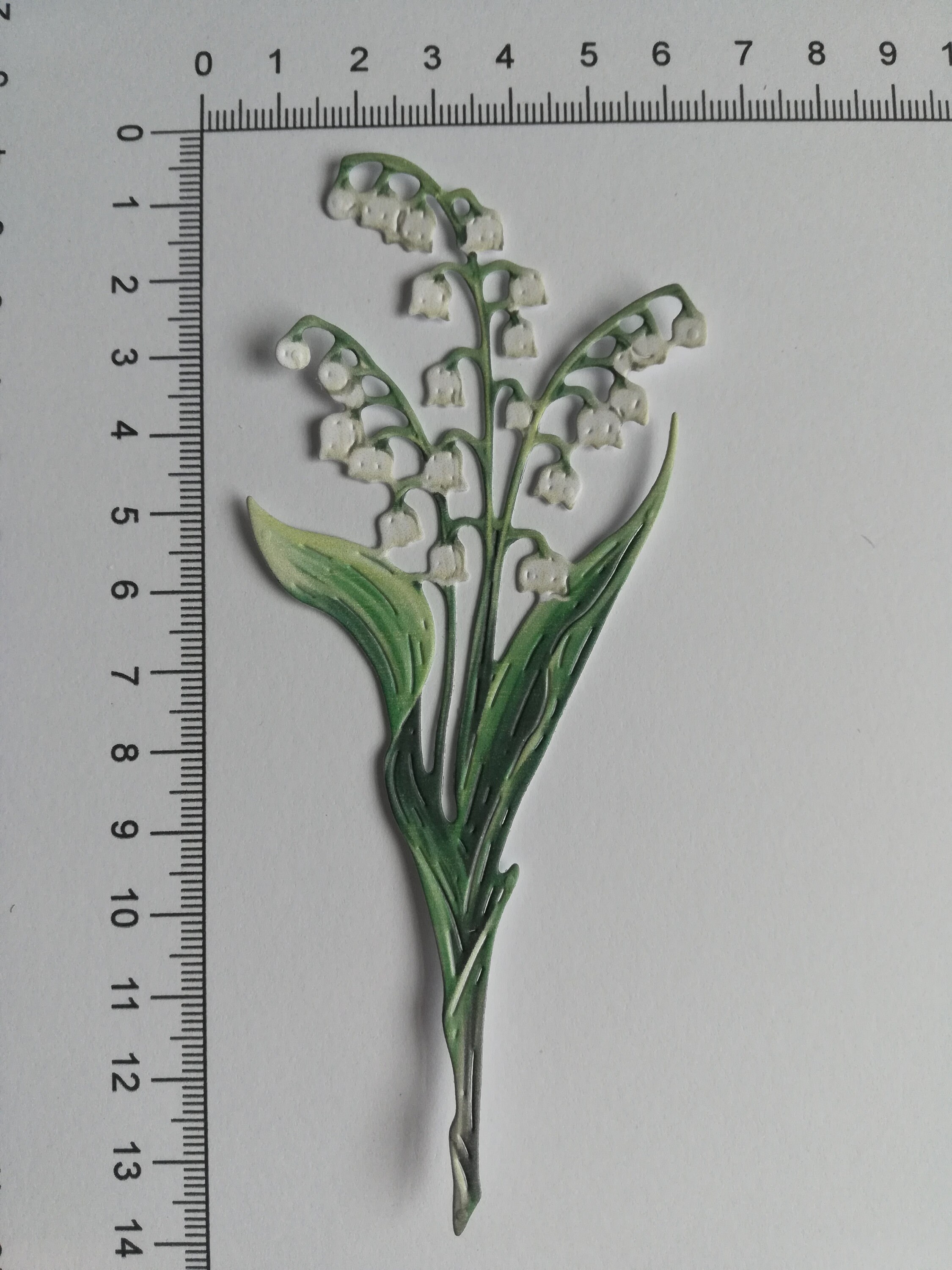 Lily of the Valley Die Cut Flowers Carnation Crafts Die Etsy