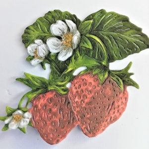 33 pequenos cortes de morango, 3 conjuntos de 11 morangos de vários tamanhos, cortes de frutas, confecção de cartões e suprimentos para scrapbooking