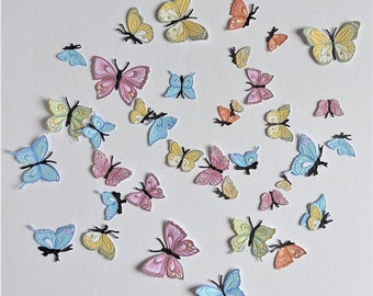 38 colourful butterfly die cuts, mixed size and coloured butterflies for scrapbooking,  home decor, card making and journalling