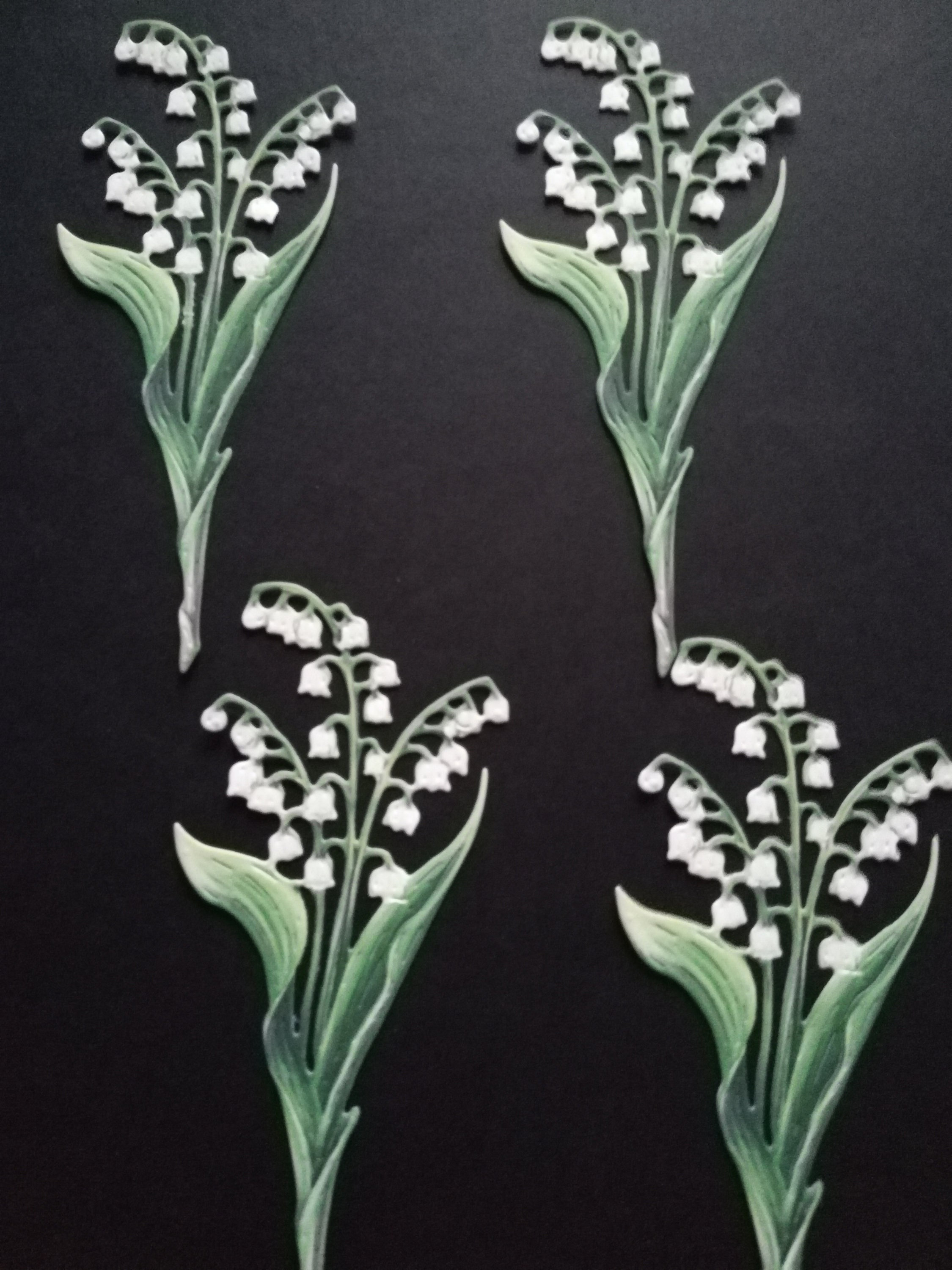 Lily of the Valley Die Cut Flowers Carnation Crafts Die Etsy