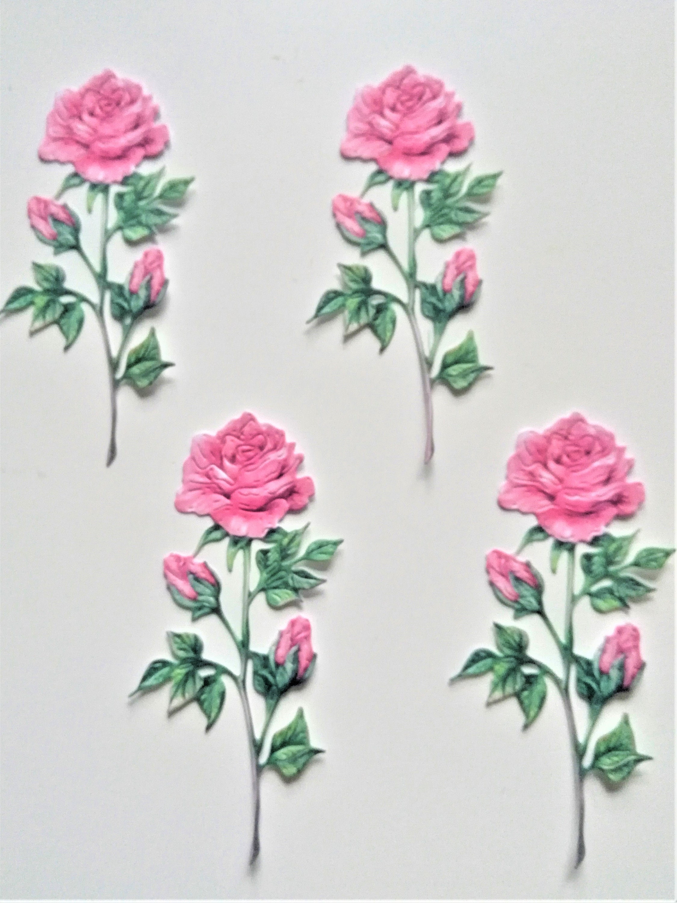 Die Cast Roses Die Cut Roses, Carnation Crafts, Pink Roses - Etsy UK