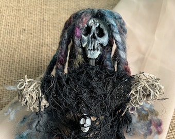 Voodoo Doll for Protection - Black Voodoo doll to repel evil and protect against negative energy, toxic people and bad situations