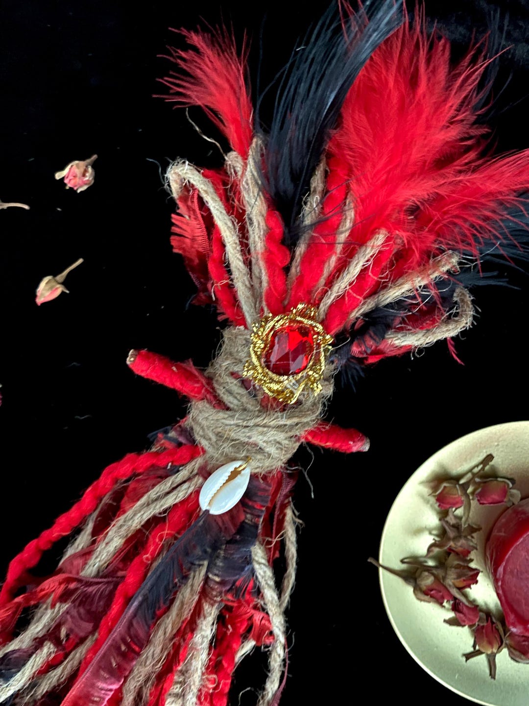 Red Rope Doll Poppet Representing Passion & Power - for Ritual, Altar ...