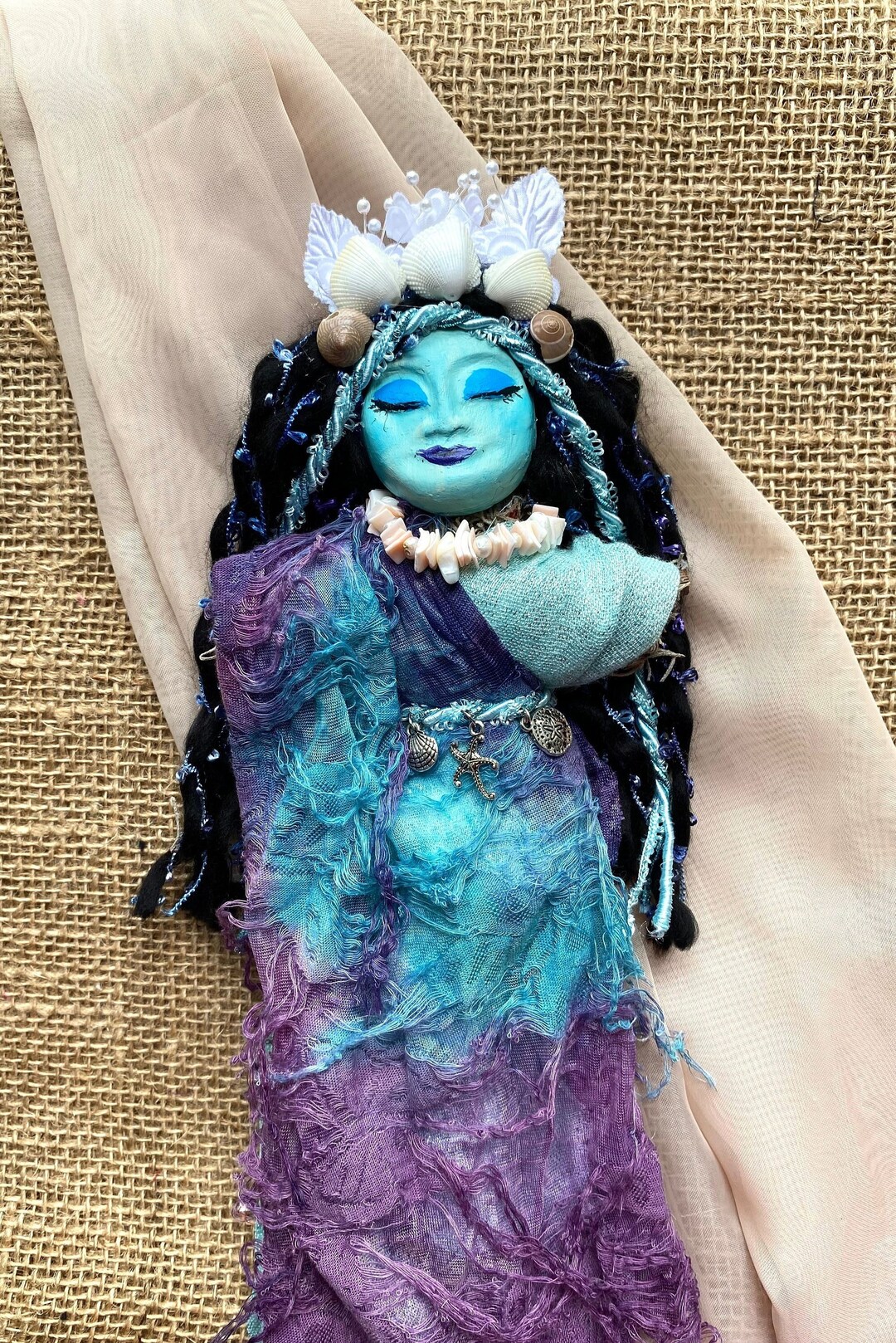 La Sirene Voodoo Doll Voodoo Altar Doll Lwa of Luck and Etsy