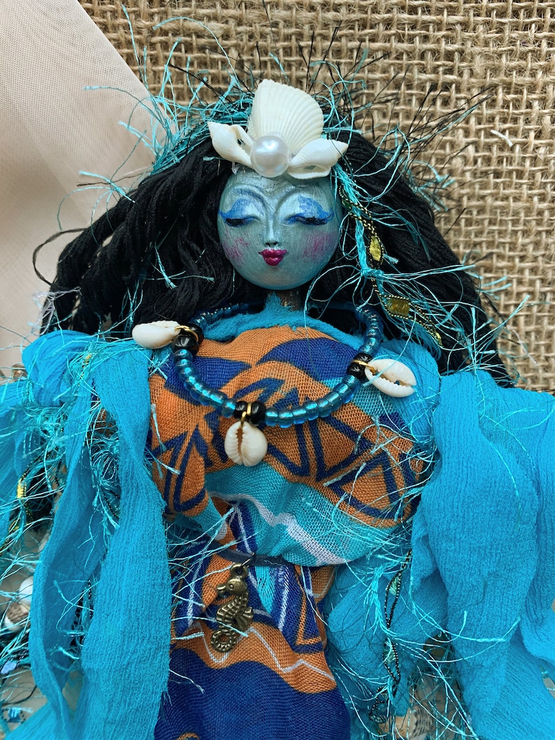 La Sirene Voodoo Altar Doll Lwa of Luck and Wealth Safe Etsy