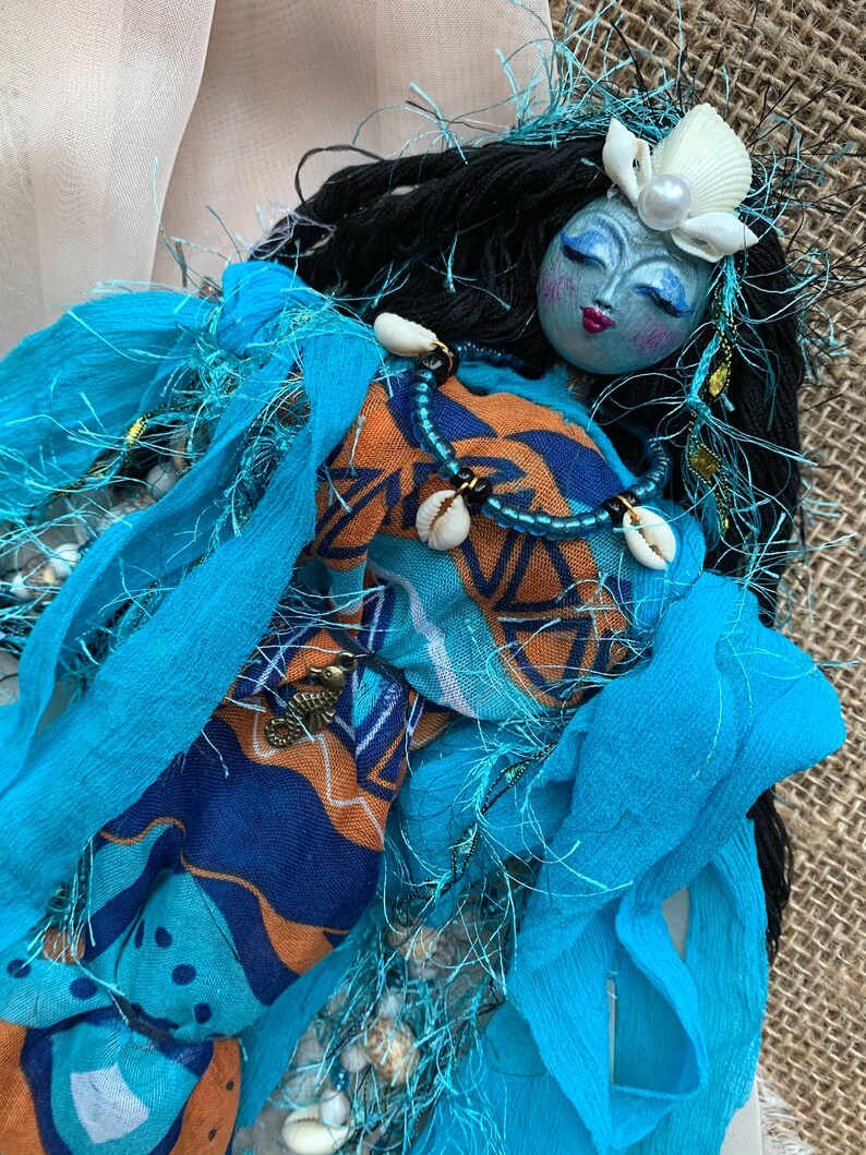 La Sirene Voodoo Altar Doll Lwa of Luck and Wealth Safe Etsy