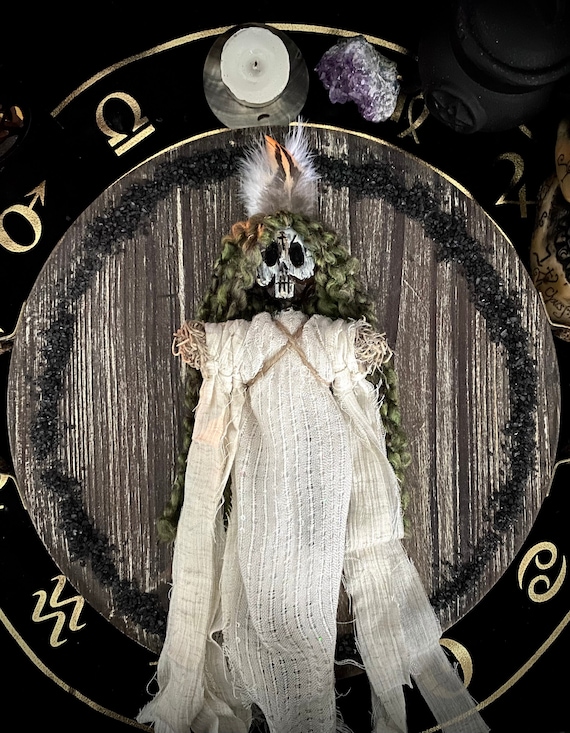Voodoo Doll White Poppet Great Stand in for Other Colours Juju Doll Skull Doll Horror Doll New Orleans Voodoo Etsy Australia