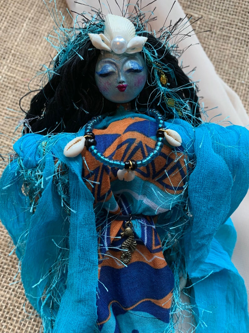 La Sirene Voodoo Altar Doll Lwa of Luck and Wealth Safe Etsy