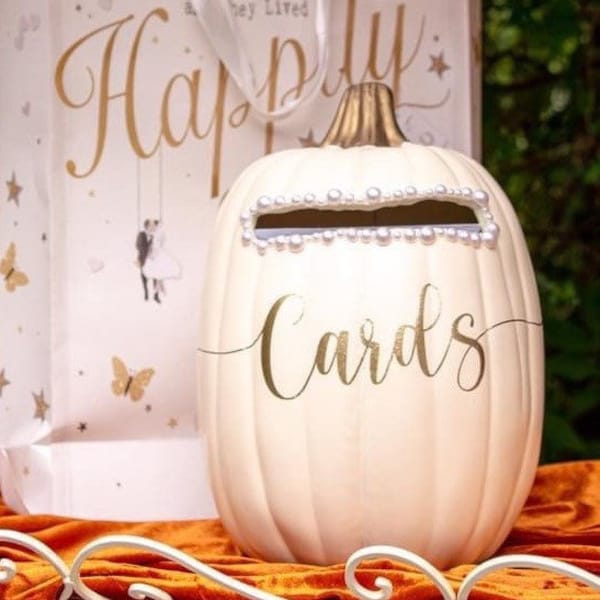 Wedding Pumpkin for Card Box Etsy