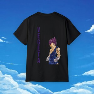 Camiseta Vegeta Ultra ego bordado Dragon ball camisa bordado anime