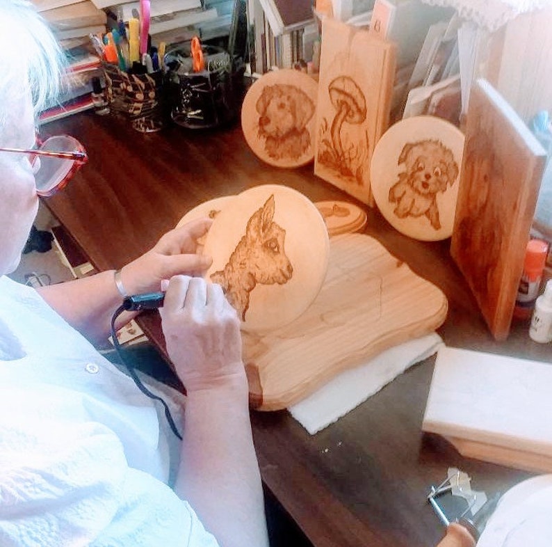 Custom Mushroom Wood Burning Collection, Wood Burning Art - Etsy