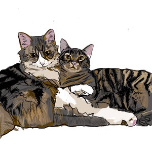 Custom Pet Portrait Digital Art Download