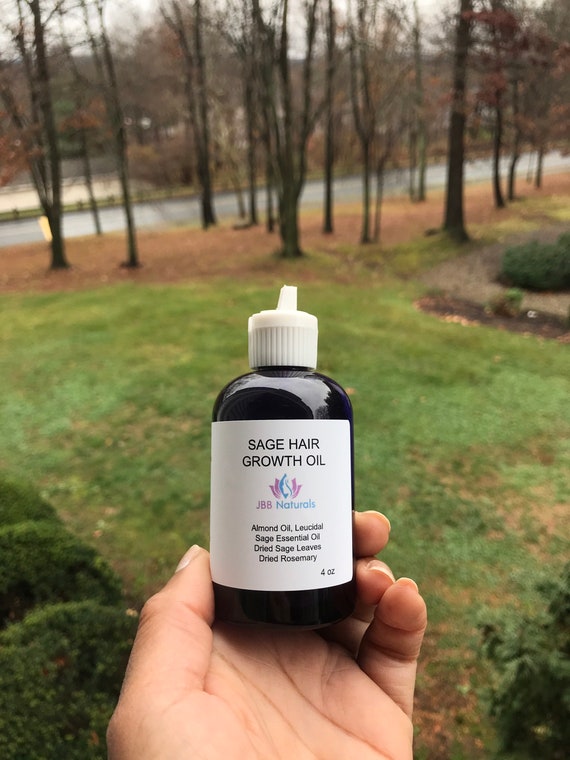 Sage Hair Growth Oil 4oz Hair Growth Serum - Etsy Sage Hair Growth Oil 4oz Hair Growth Serum - Etsy