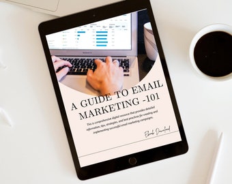 Email Marketing Beginner's Guide: Business Sales Ebook (Digital Download)